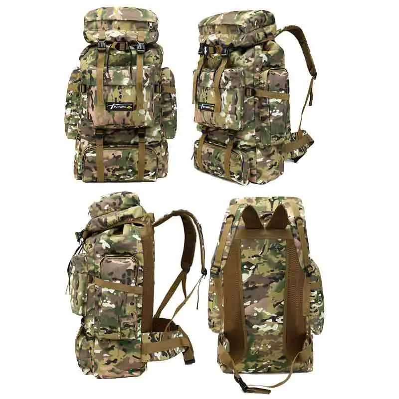 Outdoor Backpack Oxford MOLLE Rucksack Camouflage