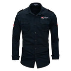 Military Shirt Men's Long Sleeve