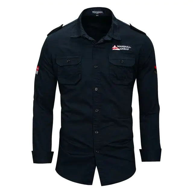 Military Shirt Men's Long Sleeve