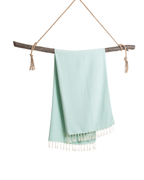 CRYSTAL Beach Towel, Turkish Hammam Towel, Spa & Sauna Towel - Mint