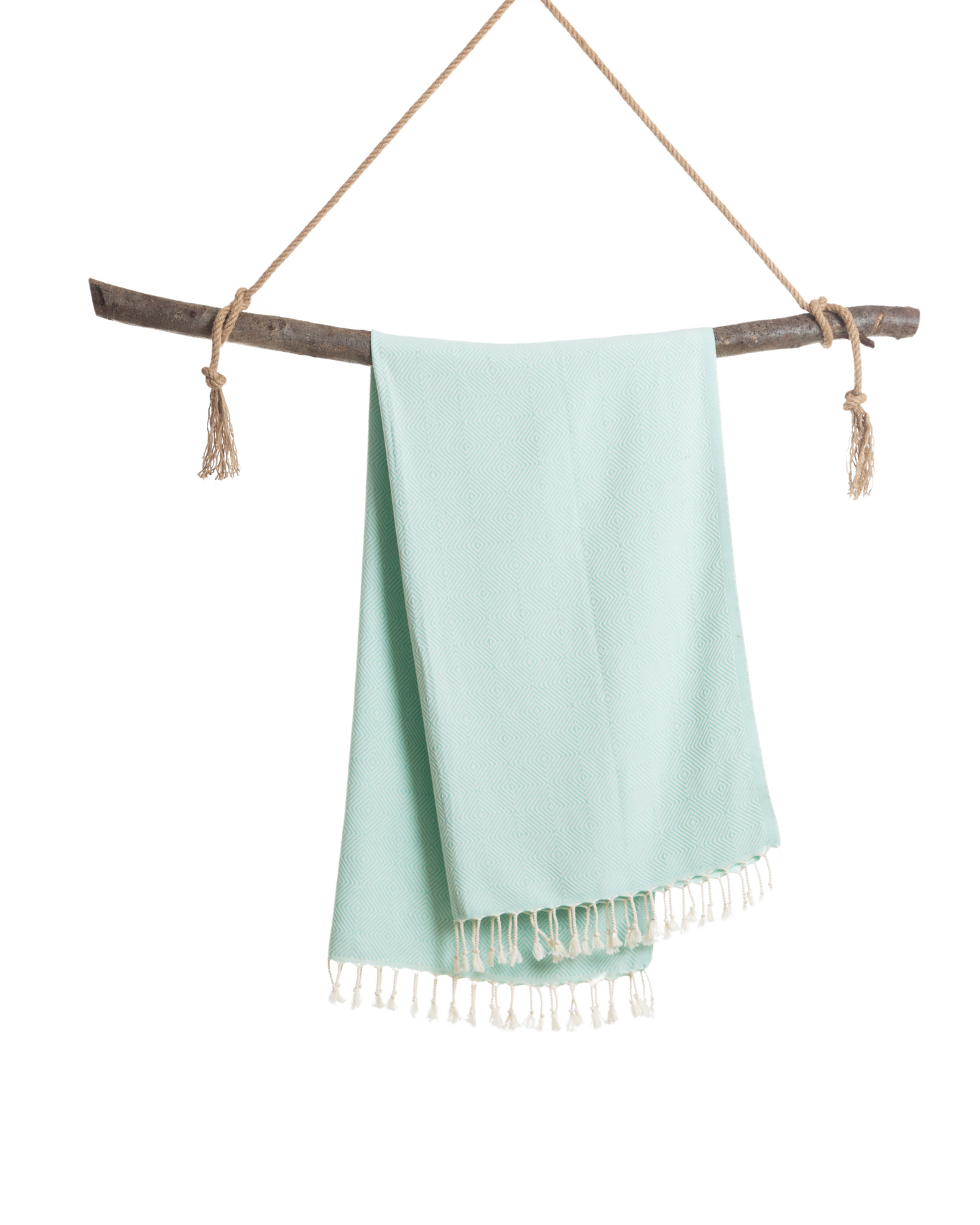 CRYSTAL Beach Towel, Turkish Hammam Towel, Spa & Sauna Towel - Mint