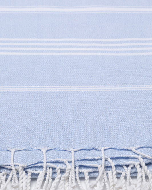 AMARA Hammam Beach Towel, Peshtemal, Made of Cotton - Light Blue