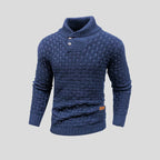 Men's Waffle Pattern Sweater