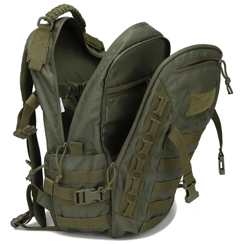35L Waterproof Camo Hiking Backpack Green