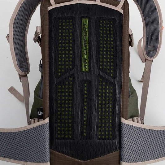 Lightweight 35L Hiking Backpack Breathable Camping Green