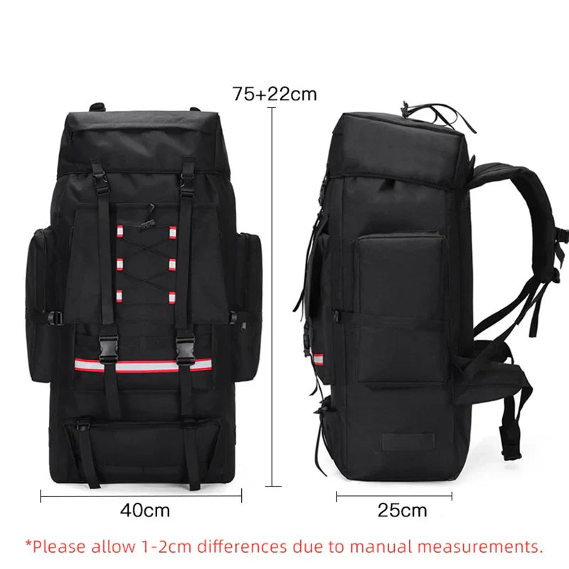 Tactical Hiking Backpack Molle Rucksack Black