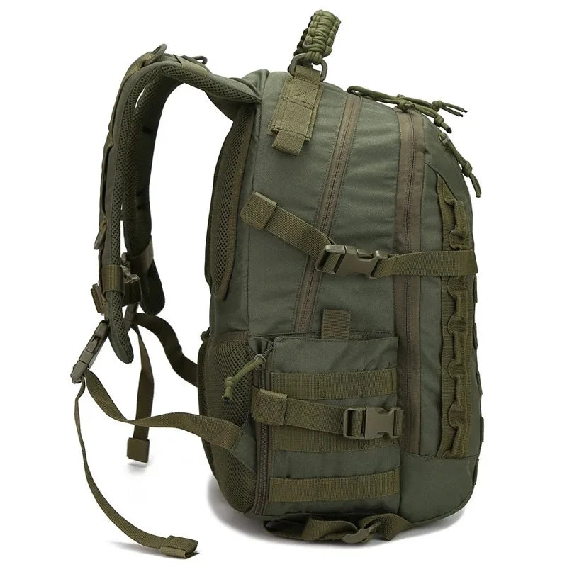 35L Waterproof Camo Hiking Backpack Green