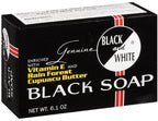 Jabón negro blanco y negro de 6.1 oz (paquete de 5)