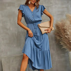 Eli Plain Midi Dress