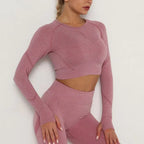 Seamless Long Sleeve Activewear Top for Women