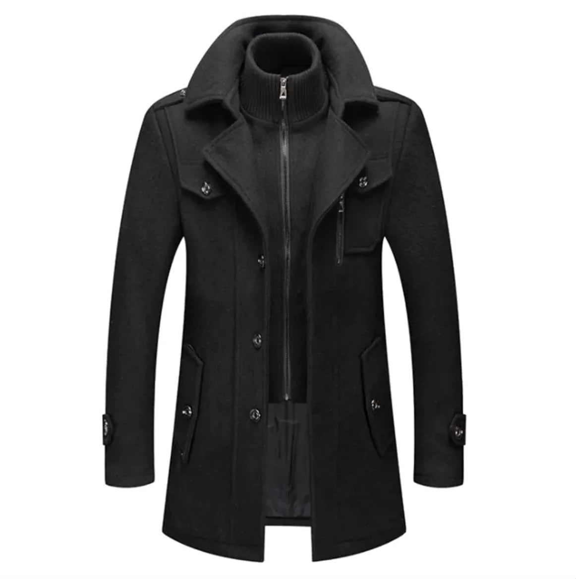 Chaqueta de lana de algodón resistente al frío para hombre