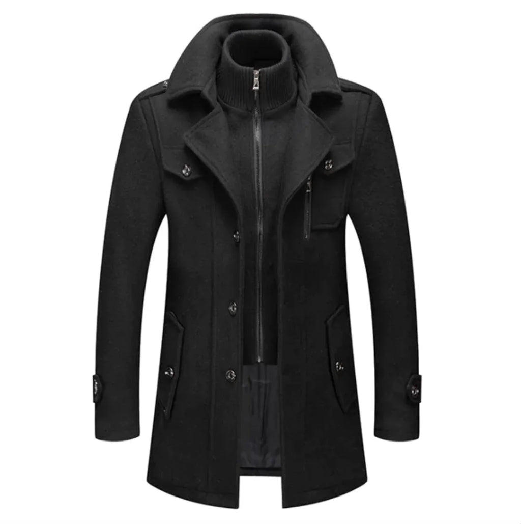 Chaqueta de lana de algodón resistente al frío para hombre