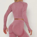 Seamless Long Sleeve Activewear Top for Women