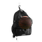 NNEDSZ Black Large Capacity Sports Backpack, Waterproof Basketball & Soccer Bag, Separate Shoe Compartment, Student Backpack