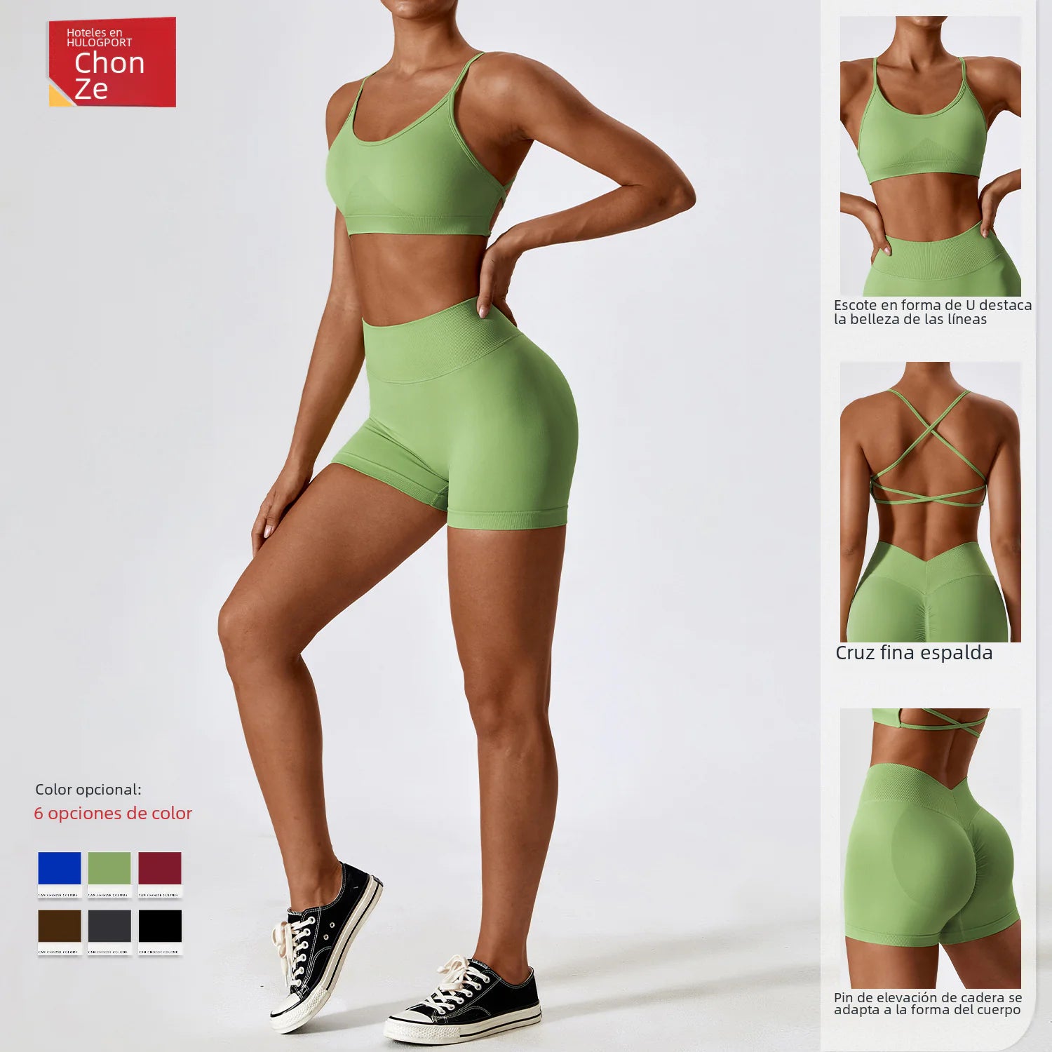 Seamless Yoga Outfit Set for Women - Quick Dry Material