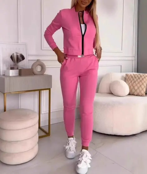 Long Sleeve Foreign Trade Trousers Suit