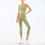 Shockproof Sports Vest and Leggings Set for Yoga