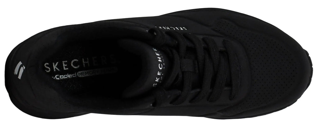 Skechers Womens Uno - Night Shades 11 Black/Black