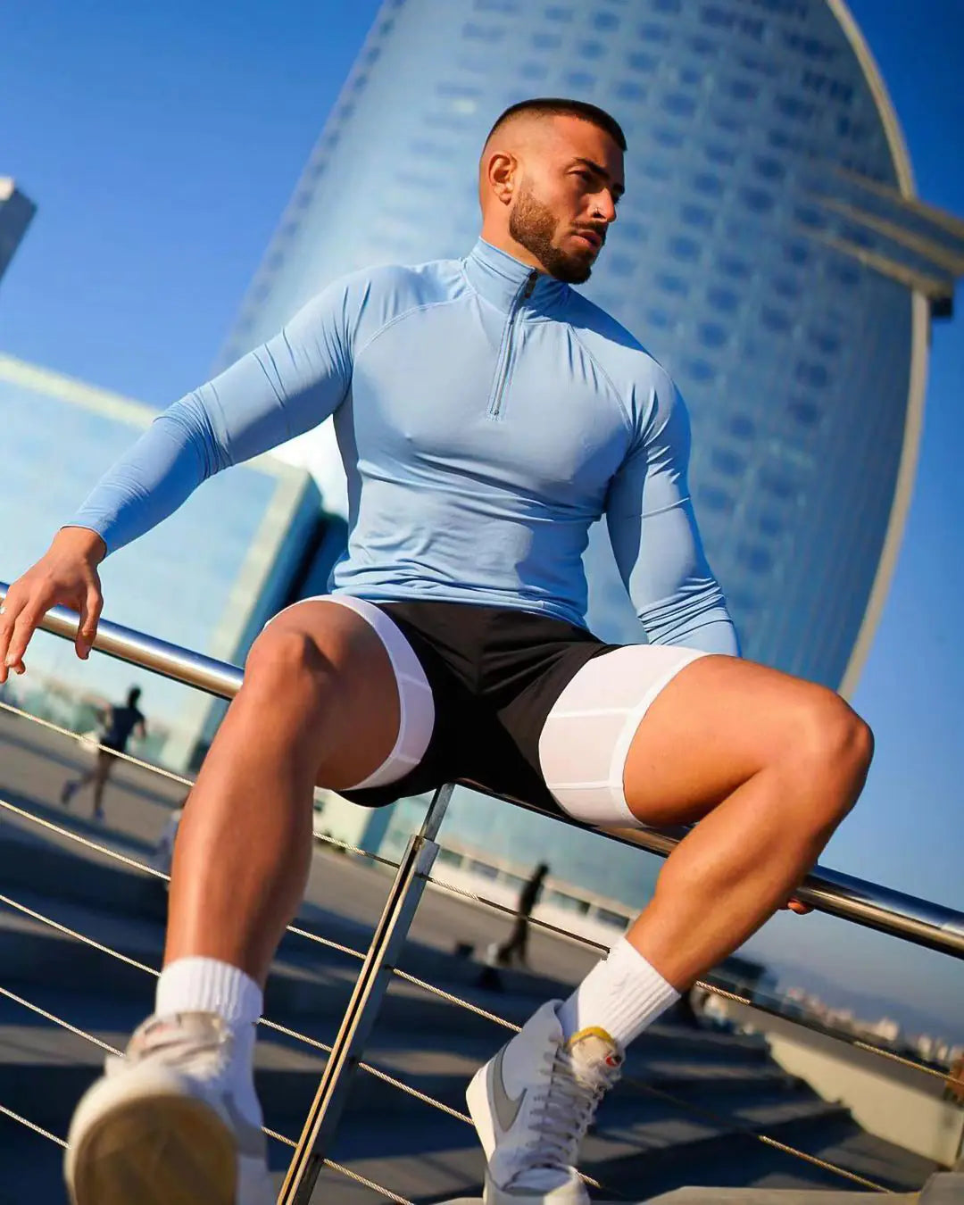 Half-Zip Fitness T-Shirt