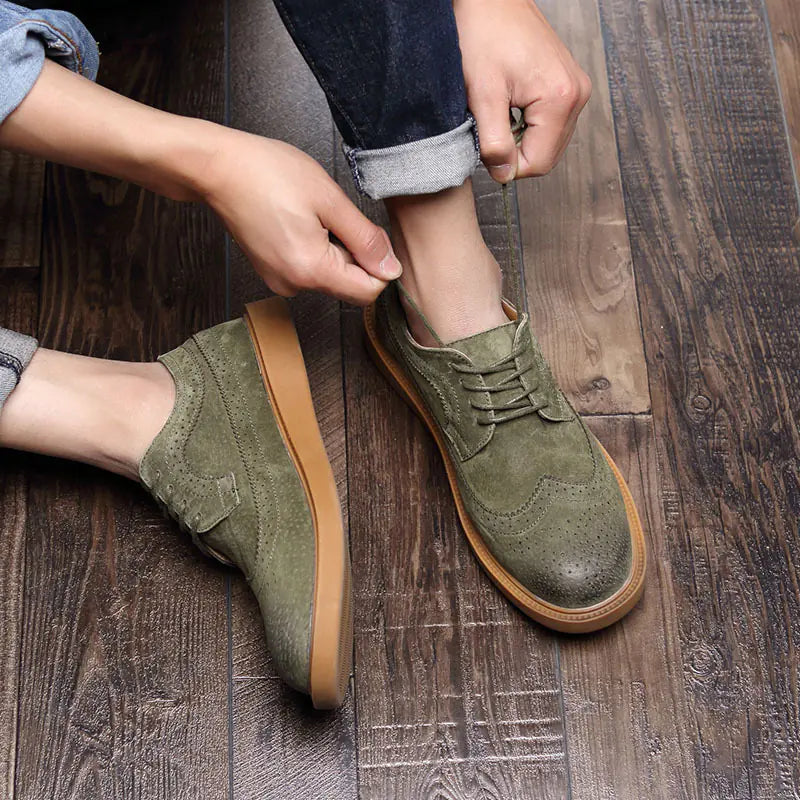 Men's Trendy Casual Pig Leather British Shoes