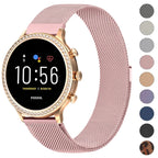 Amzpas-Armband für Fossil Damen Gen 5E 42 mm / Damen Gen 6 / Fossil Gen 6 42 mm, 18 mm Schnellverschluss-Armband für Fossil Q Venture Gen 4/3, Fossil Damen Charter HR/Damen Sport Smartwatch
