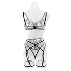 Wholesale Romantic Bra and Panty Set with Lace Garter Back Display