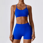 Seamless Yoga Outfit Set for Women - Quick Dry Material