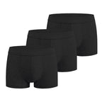 Battewa Incontinence Underwear for Men Boxer Briefs Washable Urinary Absorbent Leak Proof Underwear for Bladder Leak 50ml (Large3Black3 Pack)