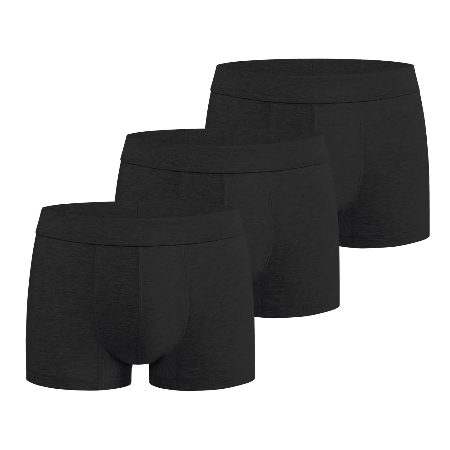 Battewa Incontinence Underwear for Men Boxer Briefs Washable Urinary Absorbent Leak Proof Underwear for Bladder Leak 50ml (Large3Black3 Pack)