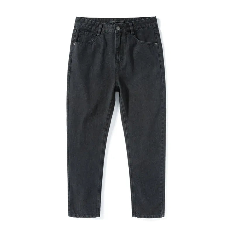 Men's Loose Cotton Denim Jeans: Spring & Autumn Streetwear