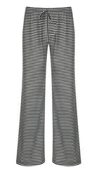 Women's Striped Print Trousers Y2K Fashion Casual Lace Up Home Straight Wide-leg Pants