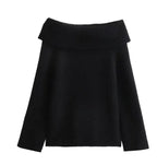Off Shoulder Pullover Sweater for Women