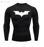 Mens T-shirt Long Sleeve Compression Shemd Sun Protection