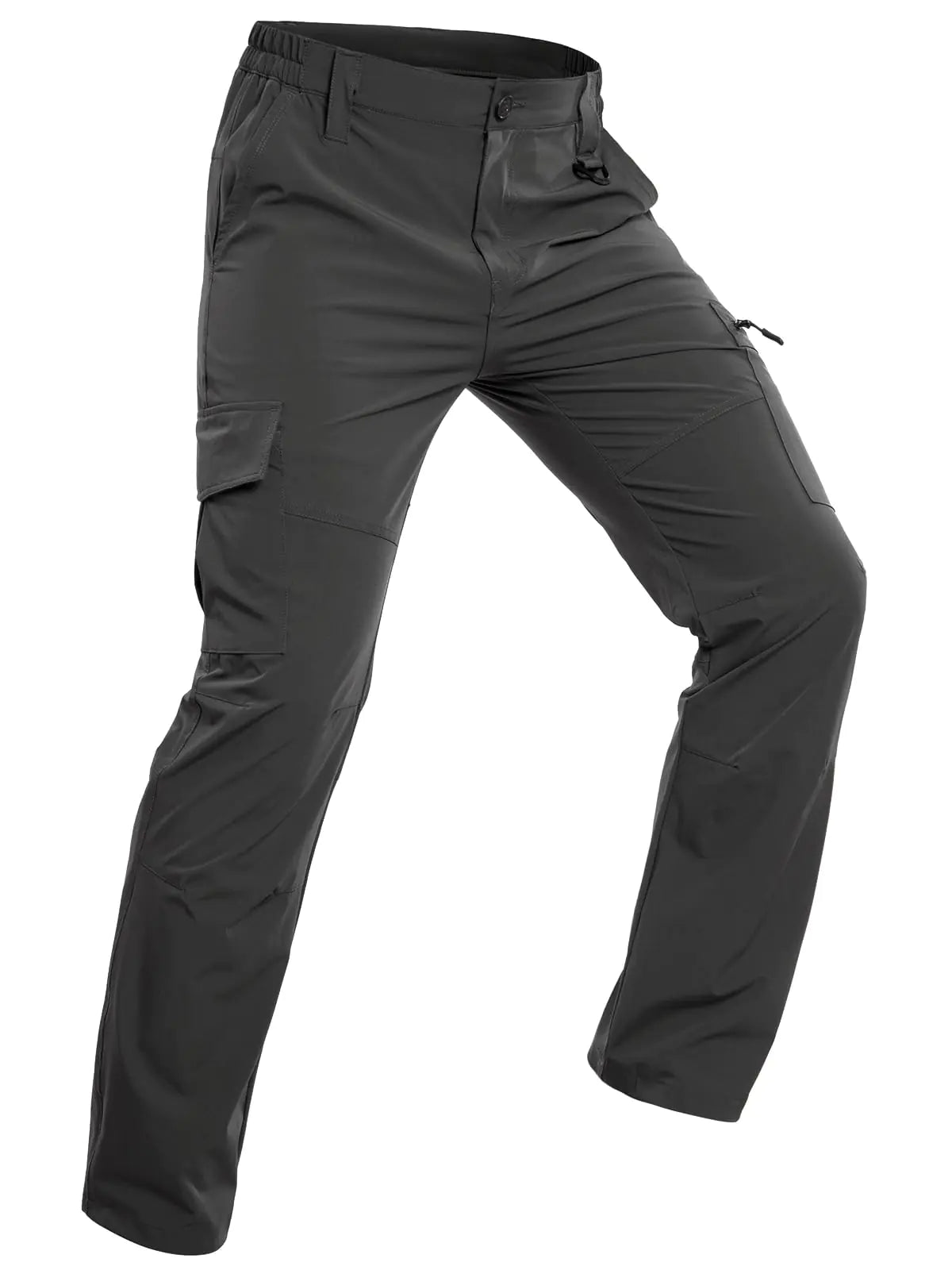 MANSDOUR Mens Hiking Trousers Lightweight Quick Dry Work Cargo Trousers for Men Water Resistant Tactical Trousers