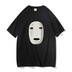 No Face Man Graphic  Oversized T Shirts