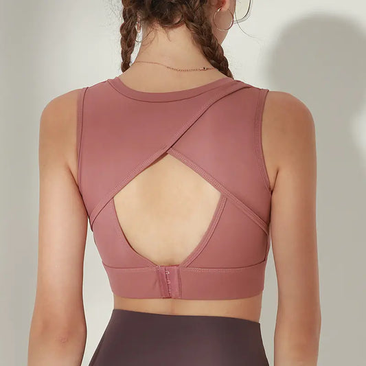 Women's Sports Bra for Running and Yoga, Shockproof