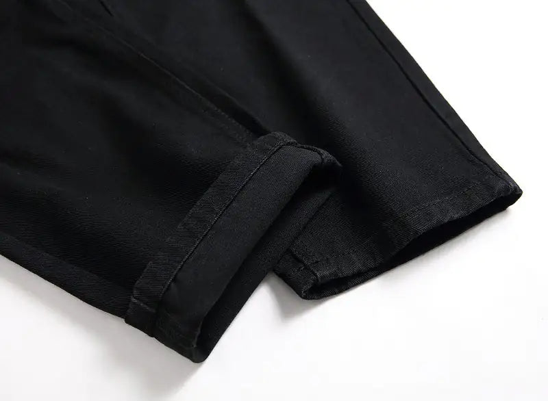 Vaqueros ajustados negros para hombre