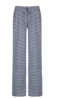 Women's Striped Print Trousers Y2K Fashion Casual Lace Up Home Straight Wide-leg Pants