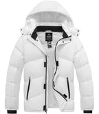 Men's Windproof Puffer Coat with Hood