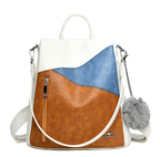 Women's Fashion Soft Leather Backpack - Large Capacity