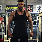 Men's 3 Pack Quick Dry Workout Tank Top Gym Muscle Tee Fitness Bodybuilding Sleeveless Medium Black/Black/Black