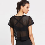 Women's Mesh Yoga Shirts