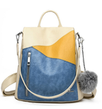 Women's Fashion Soft Leather Backpack - Large Capacity