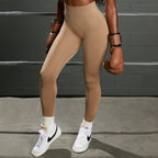 Seamless Knit Sports Bra and High-Waist Yoga Set