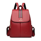 Large Capacity Women's Soft Leather Backpack