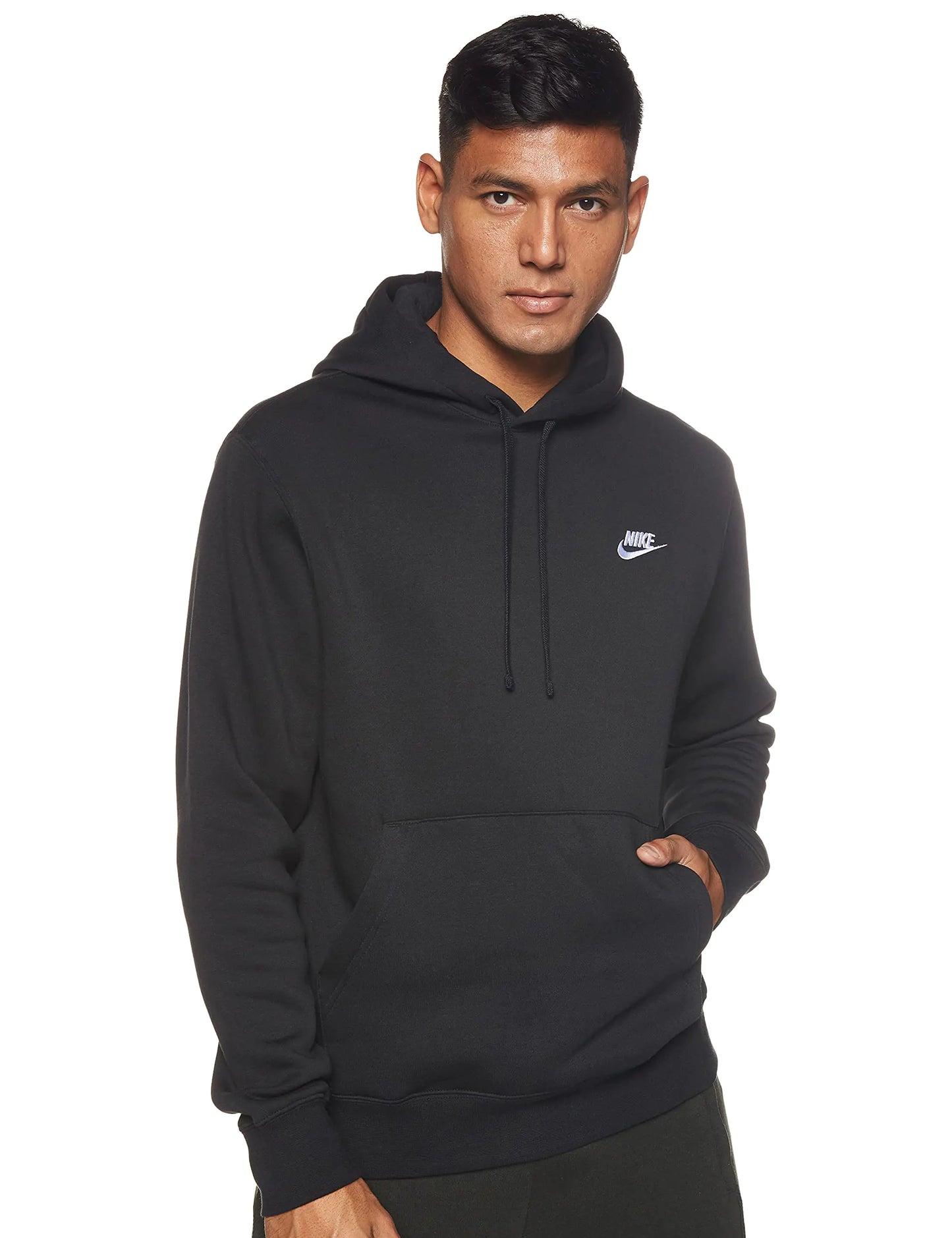 Nike Pull Over Hoodie Black/Black/White Large