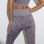 Camo Fitness Sport Yoga Pants High Waist Seamless Leggings Booty Lifter Leggins Gym Activewear Running Tights Workout Wear