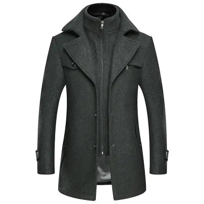 Men's Wool Overcoat (Double Layered)