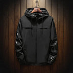 Slim-fit White Casual Hooded Jacket with Pockets
