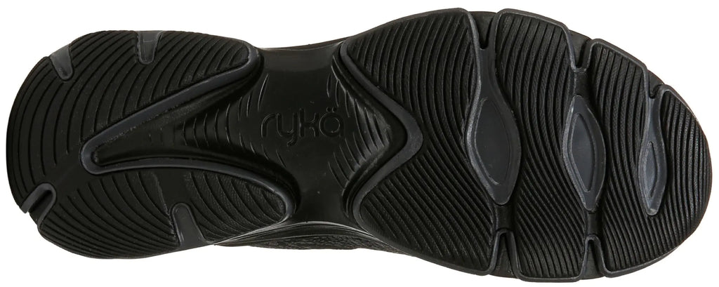 Zapatillas de senderismo Ryka Devotion X para mujer, 11 de ancho, color negro/negro